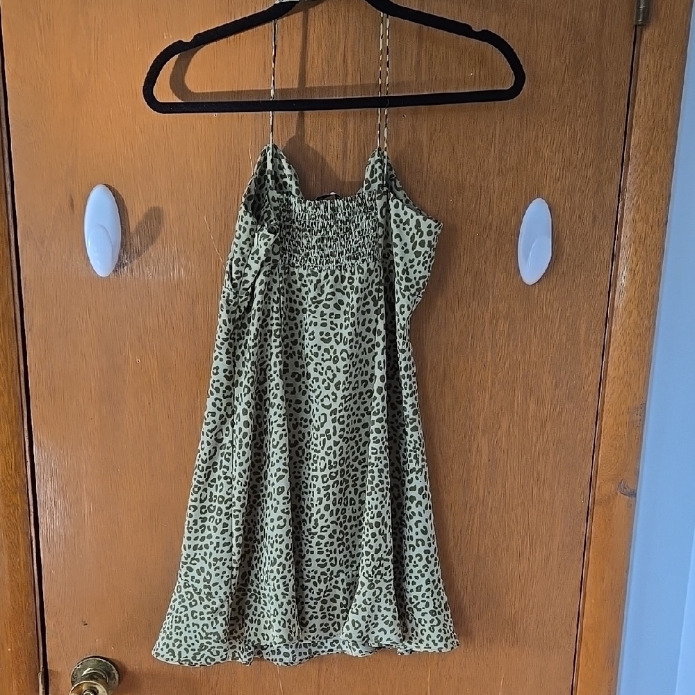 ZARA Brand Leopard Print Slip Dress Size Medium - Picture 3 of 4